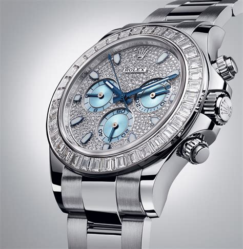 rolex daytona platinum diamond baguette|daytona rolex platinum price.